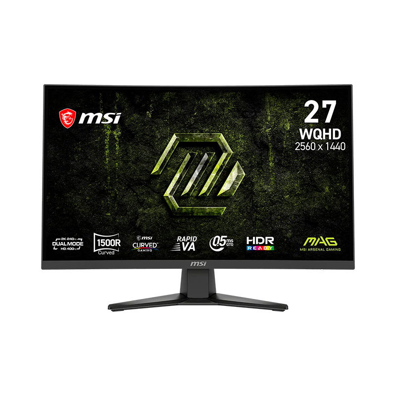 Monitor Curvo MSI MAG 275CQDF X24, 27 WQHD VA/240Hz/HDMIx2/DP/Headphone-out, miniatura 2