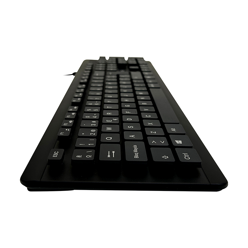 Teclado lavable TEROS TE-4065N, IPX7, USB, negro, miniatura 3