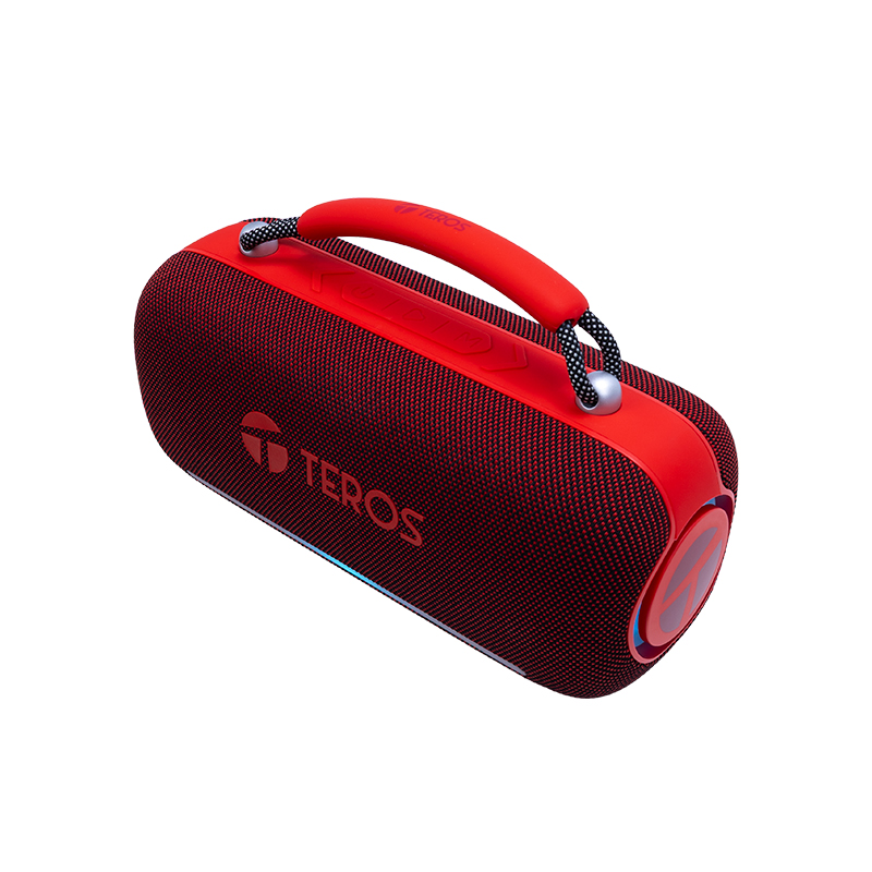 Parlante Inalámbrico Teros Vibe VB-6049R, 60W, BT 5.3, 4000 MAH, USB, Luces LED, Rojo, miniatura 2
