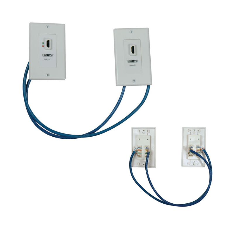 Extensor HDMI Tripp-Lite P167-000, Cat5 / Cat6, doble transmisor, 2 placas de pared., miniatura 1