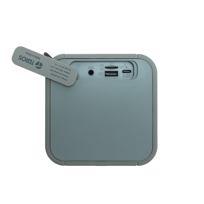 Parlante inalámbrico TEROS Legacy LEG-6051GR, BT 5.3, 8W, 1500 mAh, USB, miniatura 2