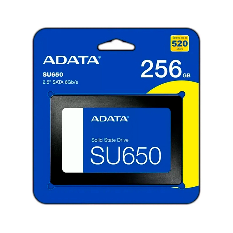 Unidad en estado solido (SSD) ADATA Ultimate SU650 256GB SATA 6Gb/s (SATA III), 2.5, ECC, miniatura 1