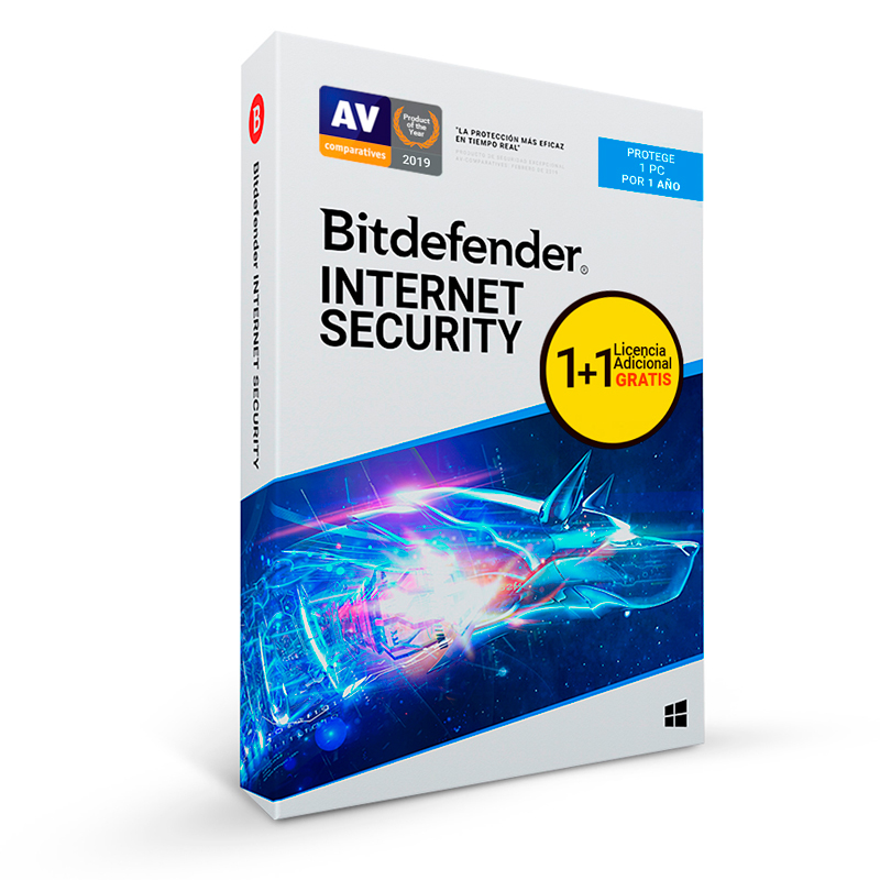 Software Bitdefender Internet Security, Licencia para 1PC+1 Adicional, 12 Meses, miniatura 1