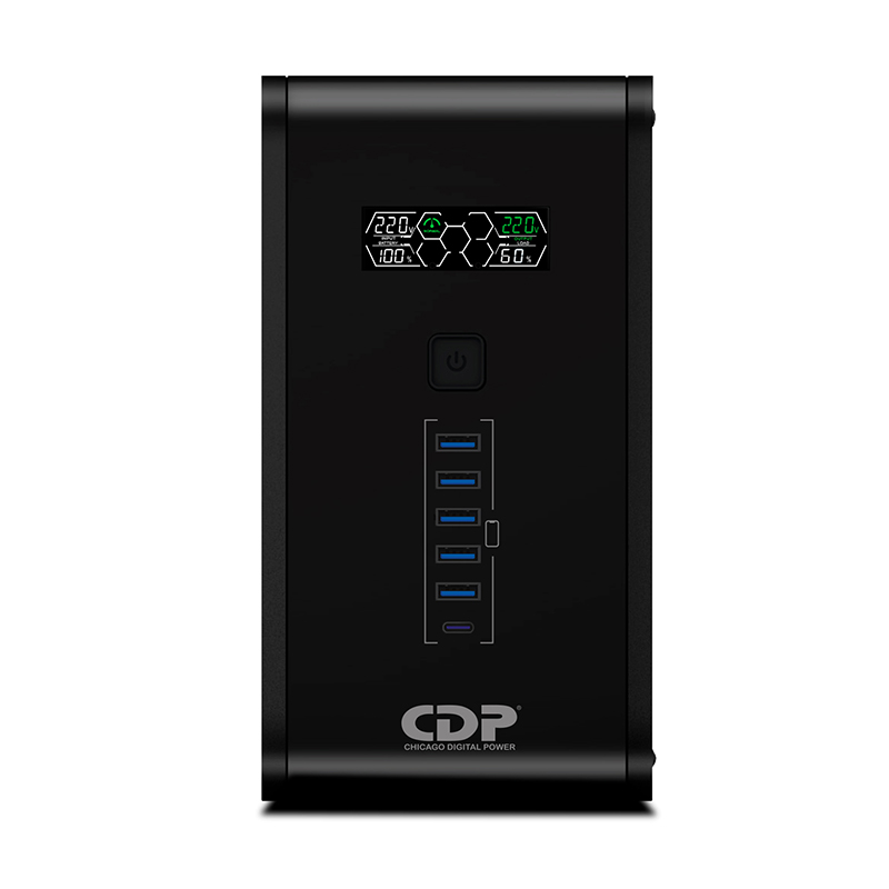 UPS Interactivo CDP (Chicago Digital Power) R-Smart 1210i, 1200VA/720W, miniatura 1