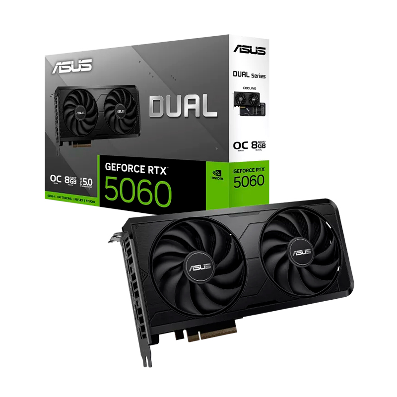 Tarjeta de video ASUS DUAL-RTX5060-O8G-EVO, 8 GB GDDR7, PCIe Gen 5.0, miniatura 2